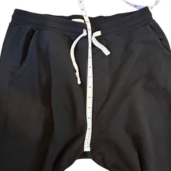 FLINT AND TINDER Huckberry Black French Terry Sweatpants Men's Size Medium - Picture 4 of 7